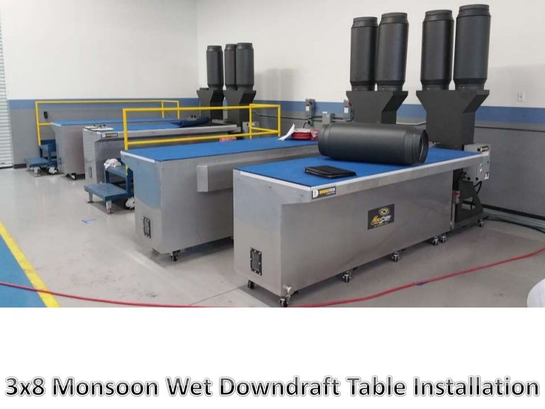 3x8 Monsoon Wet Downdraft Table