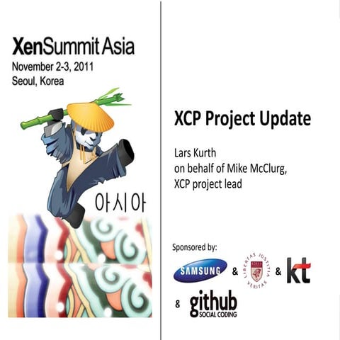 XCP Project Update