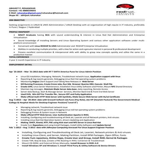 3 year 2_month_exp_resume linux_admin, application_support, production suppor...