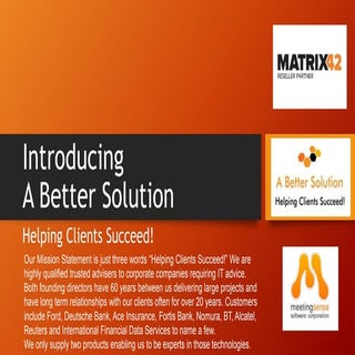 A Better Solution Limited Product O...