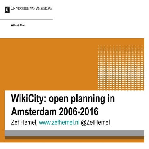 Presentación Zef Hemel de Holanda