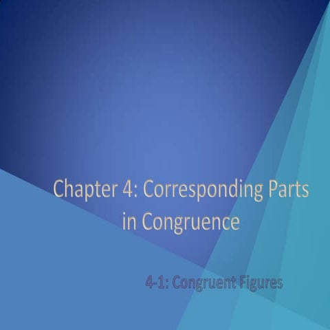 4 1 Congruent Figures