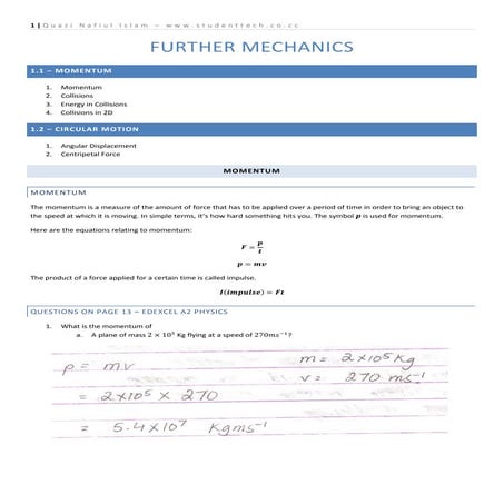 4.1   further mechanics