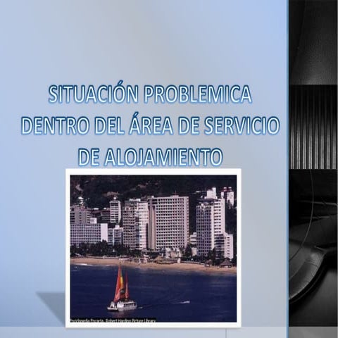 4.11.5 situacion problematica dentro del area de alojamiento