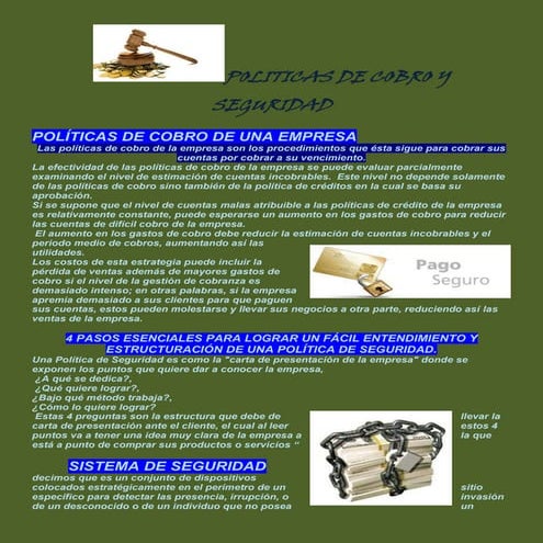 4.6.4 politicas de cobro y seguridad