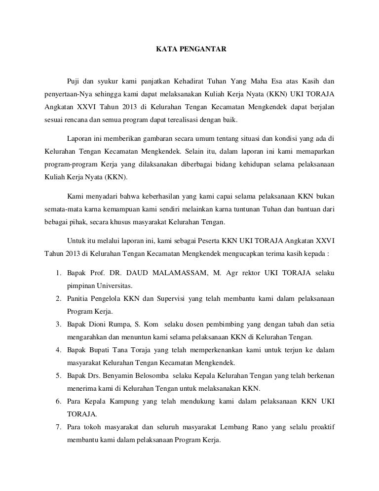 Doc Contoh Laporan Kkn Ikhsan Issmy Academia Edu