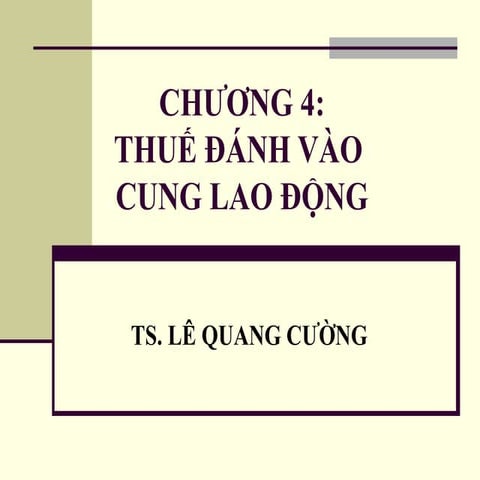 4.thuế đánh vào cung lao động