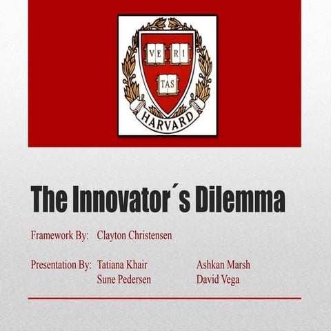 The innovators Dilemma by Aki Inoue Anuar Beibytov  Yihua (Elaine) Pan Kheama...