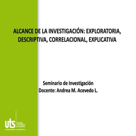 4. alcance de la investigación