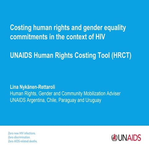Costing human rights and gender equality commitments in the context of HIV