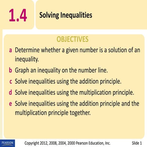4. solving inequalities