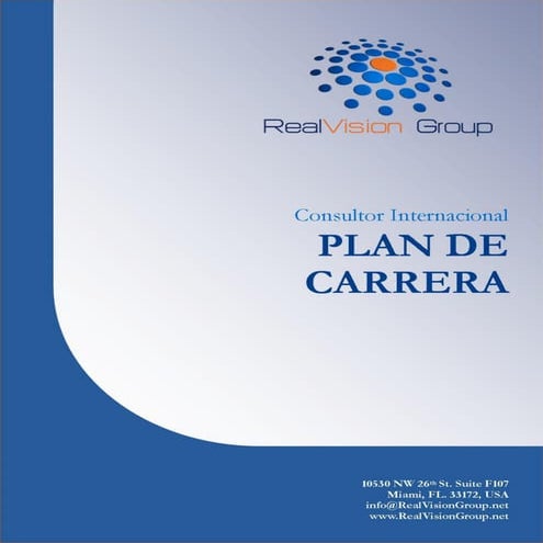 Plan de carrera como Consultor Internacional