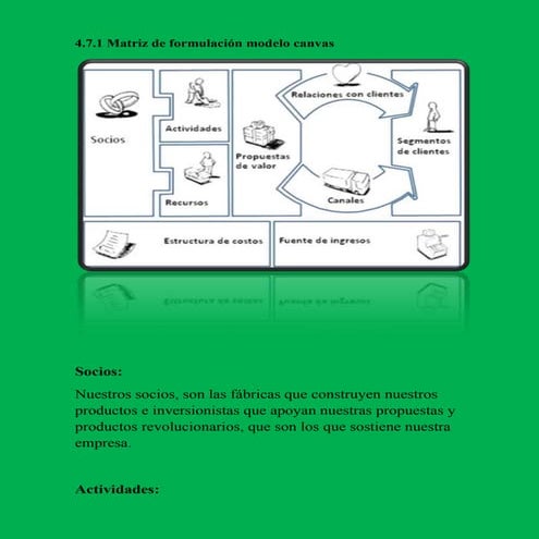 4.7.1 matriz de formulación modelo canvas