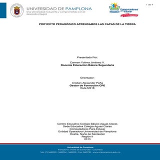 4. Proyecto Pedagógico Las Capas de...