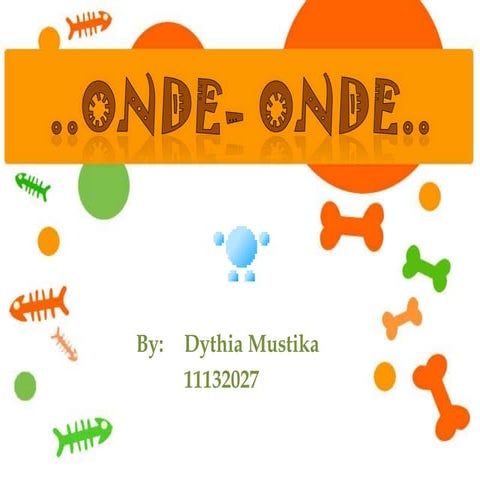 CUISINE of Indonesia 'Onde-Onde'