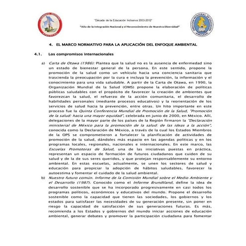 4. el marco normativo para la aplicacion del enfoque ambiental