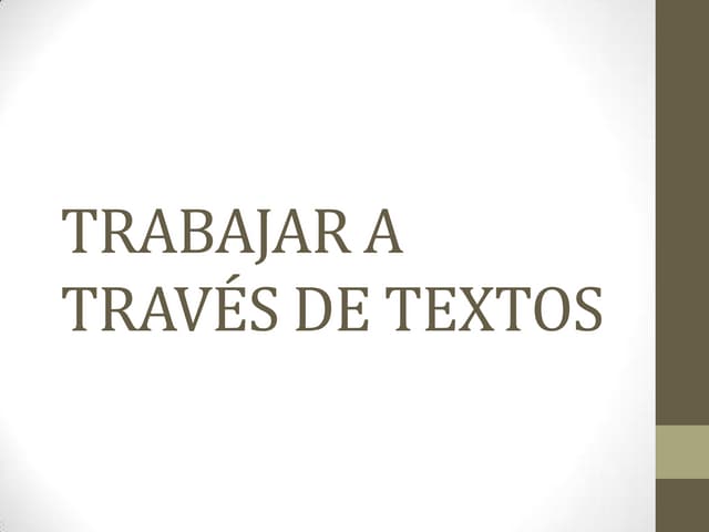 4. trabajar los textos