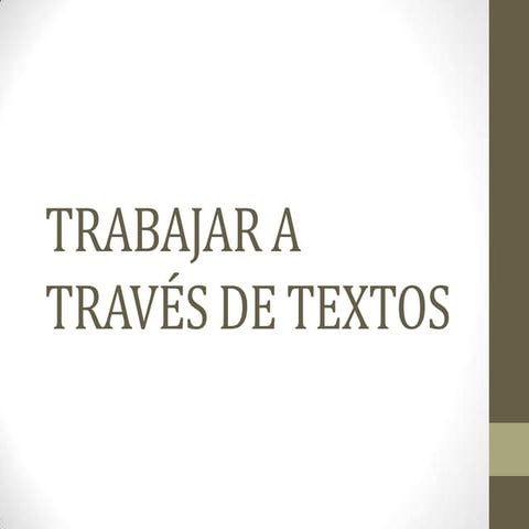 4. trabajar los textos
