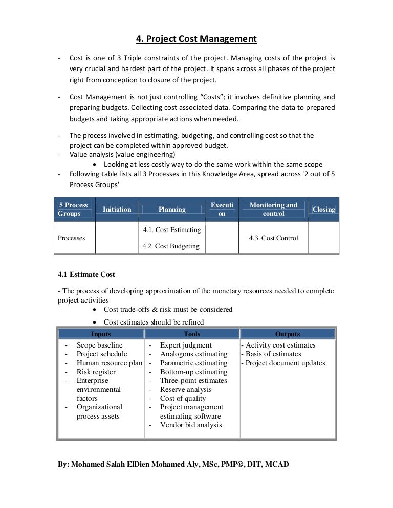 Project Cost Management Guide : Project Cost Management: Step by Step ...