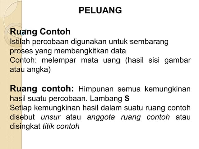 Statistika Konsep Peluang
