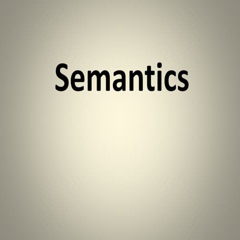 4. semantics