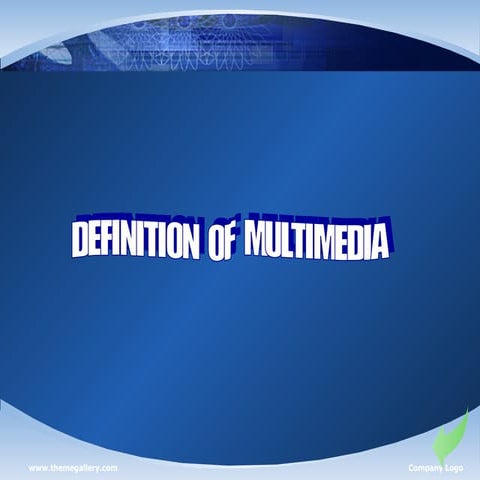 Definition of multimedia