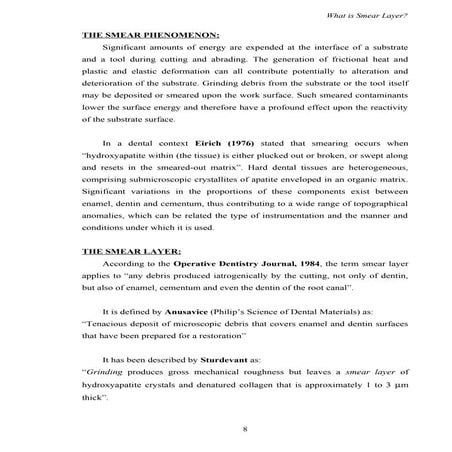 what is smear layer/rotary endodontic courses by indian dental academy