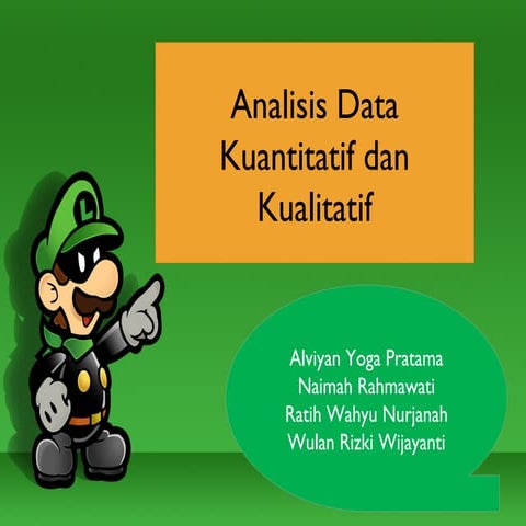 4.  analisis kuantitatif dan kualitatif
