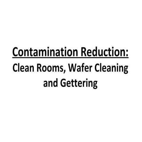 4. contamination reduction