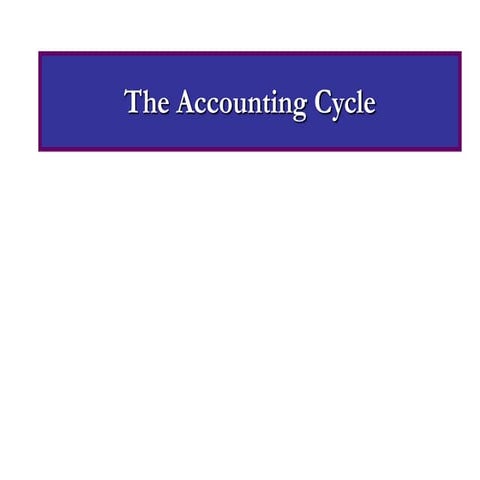 4. accounting cycle short mba