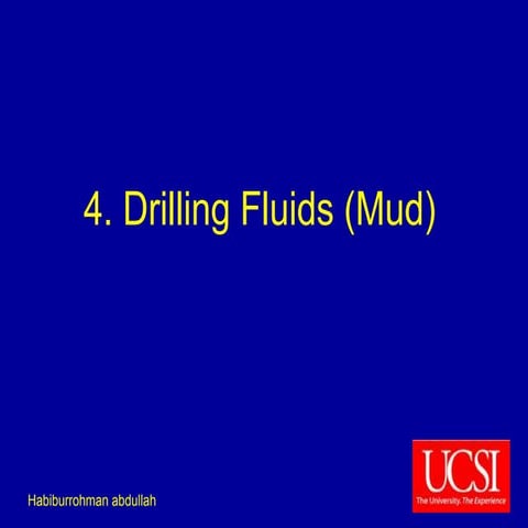 Drilling Fluids Mud