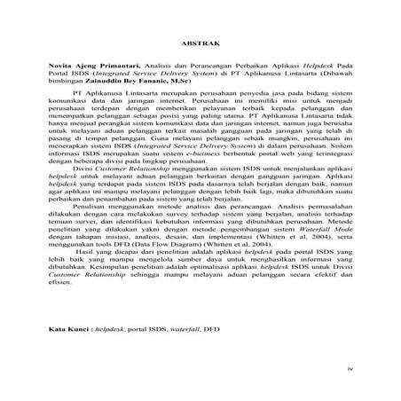 Abstraksi Laporan PKL PT Aplikanusa Lintasarta