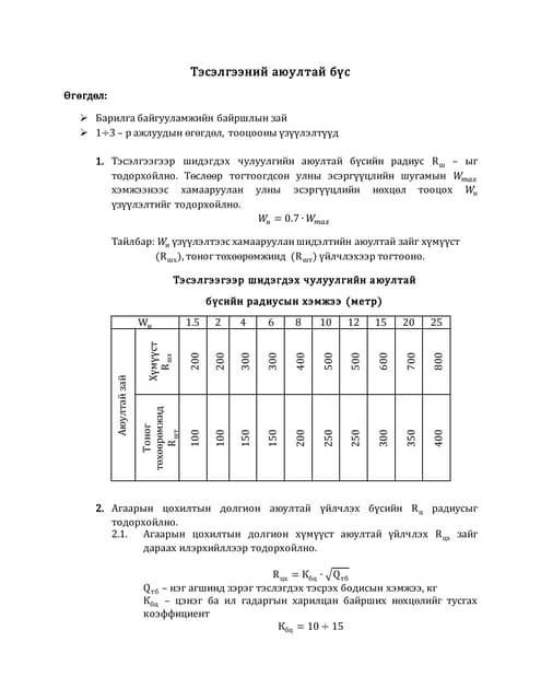 газардуулгын тооцоо