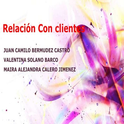 Relación Con Clientes