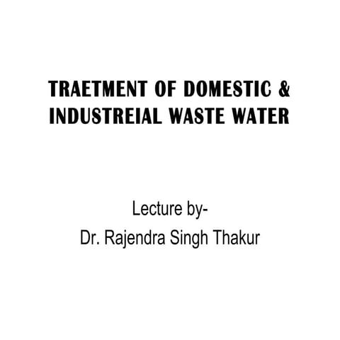 Water Treatment Processes