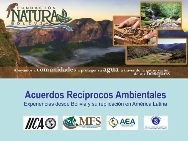 thumbnail of  Acuerdos Recíprocos Ambientales Experiencias desde Bolivia y su replicación en América Latina