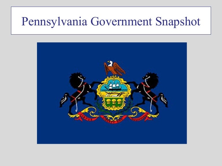 Pennsylvania Government Map