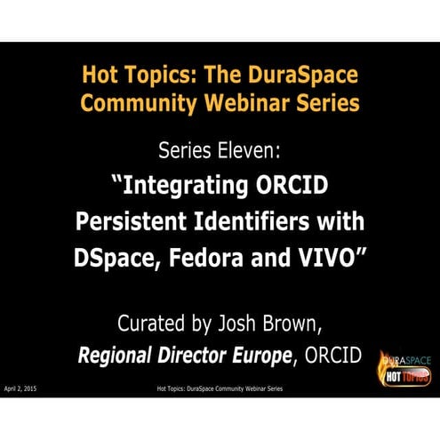 4.2.15 Slides, “Hydra: many heads, many connections. Enriching Fedora Reposit...