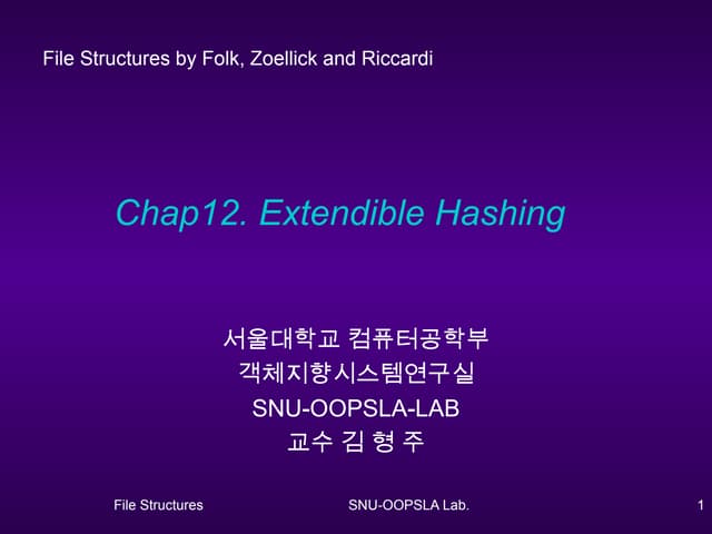 4.4 external hashing
