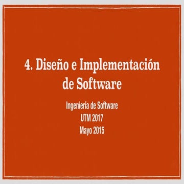 4. Diseño e Implementación de Software