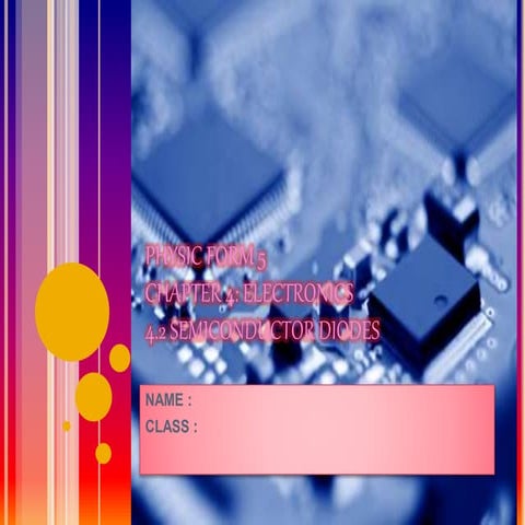 4.2 semiconductor diodes | PPTX