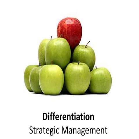 Differentiation -  strategic management - Manu Melwin Joy