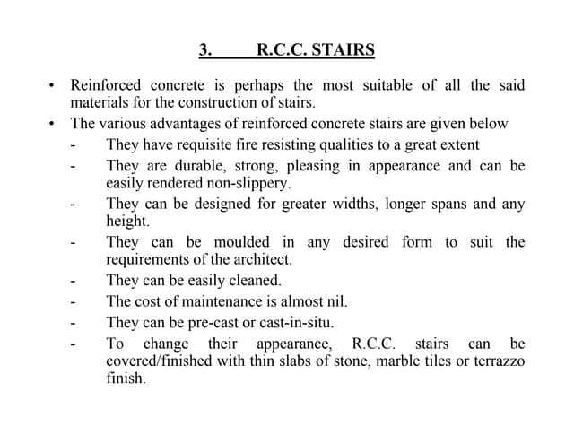 R.C.C. STAIRS
