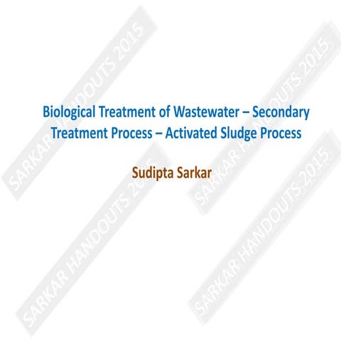 biological treatment i  activated sludge process
