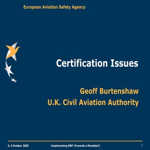 4.12 g burtenshaw certification issues