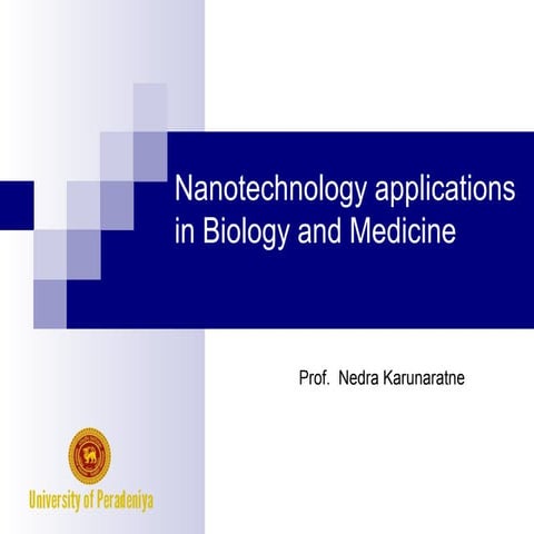 Nano-bio Dr Nedra Karunaratne 