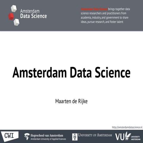 Master Minds on Data Science - Maarten de Rijke