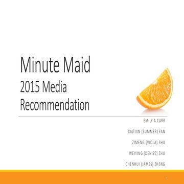 Campaign II - Minute Maid Orange Juice