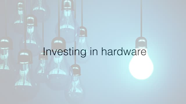 What Kind Of Hardware Should Gearup Invest In Investing in hardware | PPT