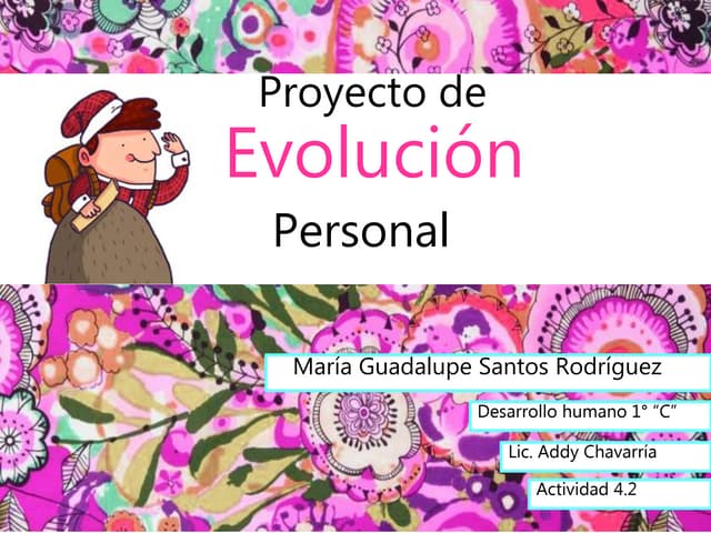 Actividad 4.2 Hacer un proyecto de evolución personal (Yo, Familia